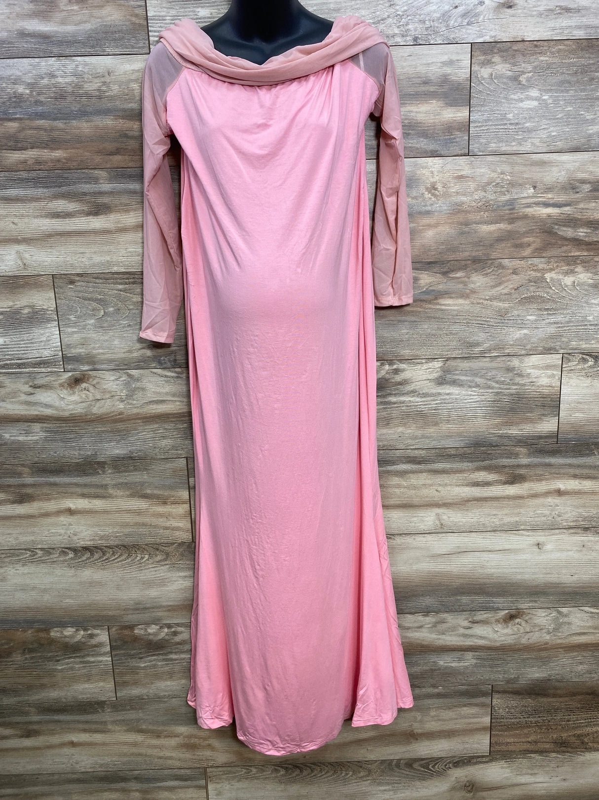 NWOT Shein Maternity Maxi Dress Pink sz 14/Large