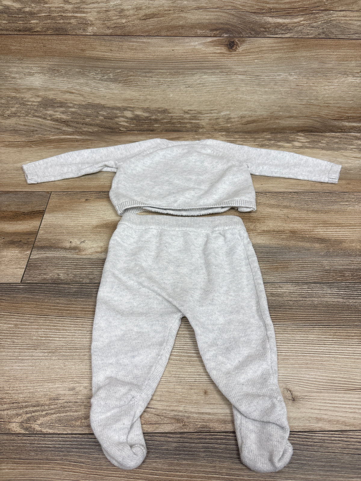 Carter's 2pc Elephant Knit Sweater & Pants Set Grey sz 3m