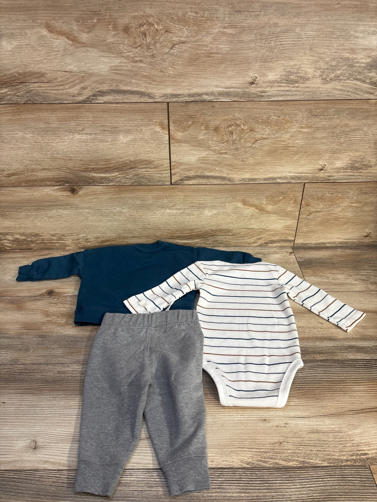 Just One You 3pc Sweatshirt Set Blue sz 6m