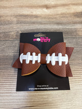 NEW Faux Leather Double Layer Football Bow