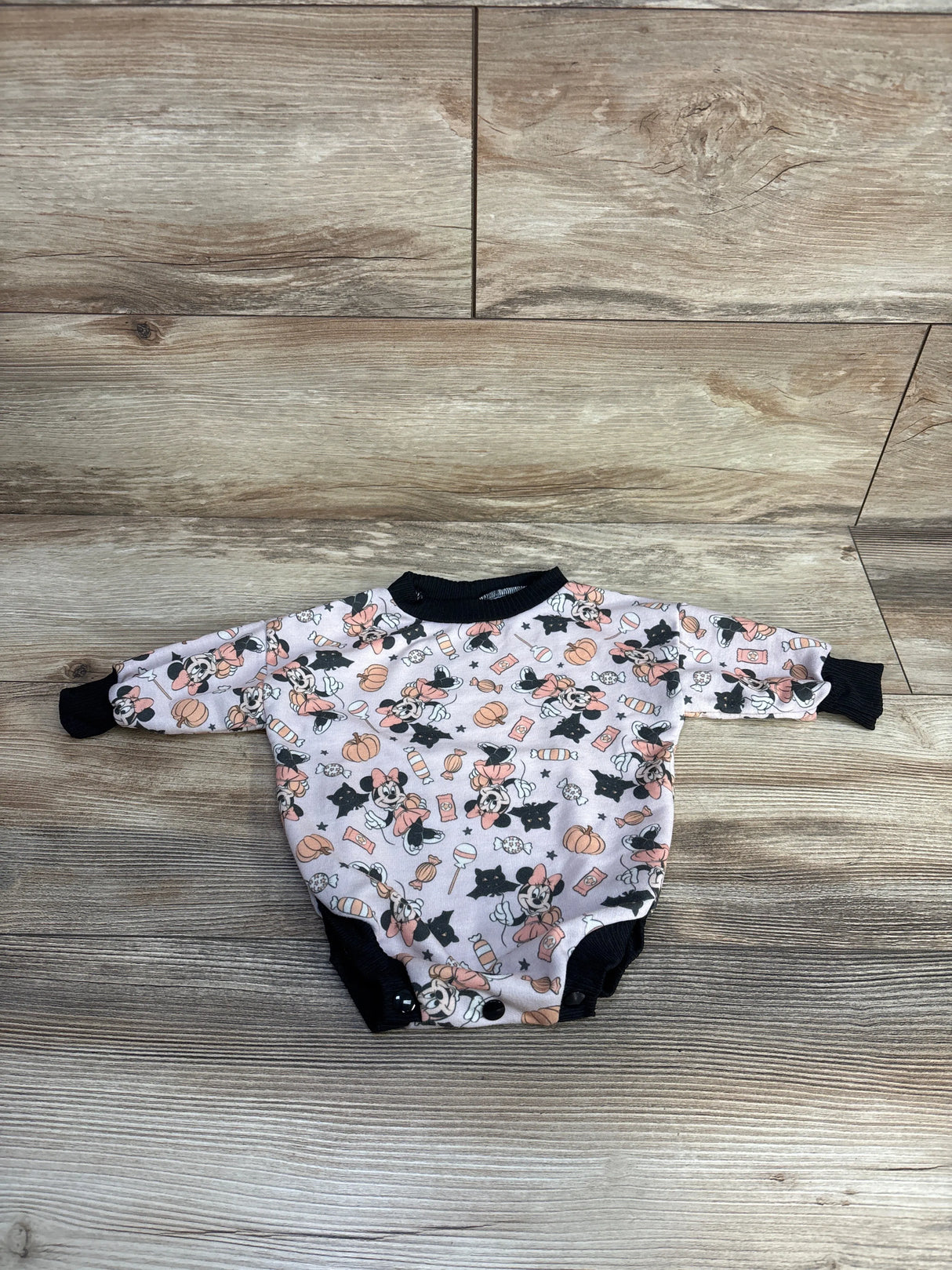 June and Mae Minnie Mouse Halloween Bodysuit Pink sz 0-3m