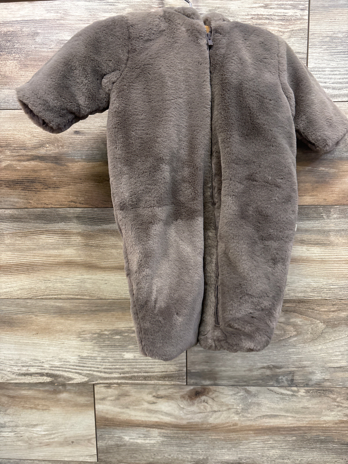 Baby Gap Faux Fur Bear Hooded Bunting Brown sz 3-6m