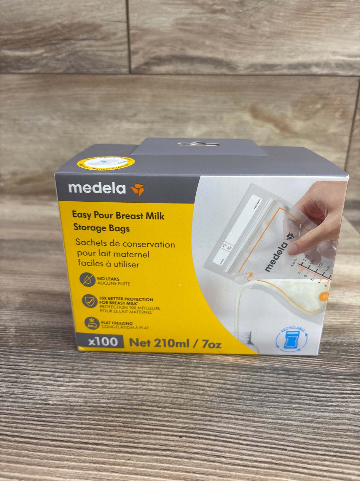 NEW Medela Easy Pour Breast Milk Storage Bags 100ct. 7oz