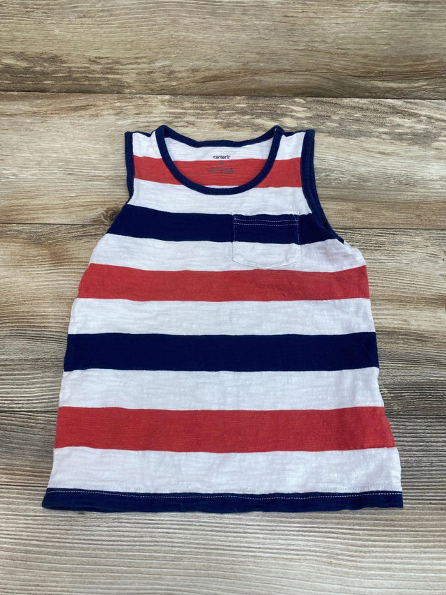 Carter's Grey Striped Tank Top sz 4T - Me 'n Mommy To Be