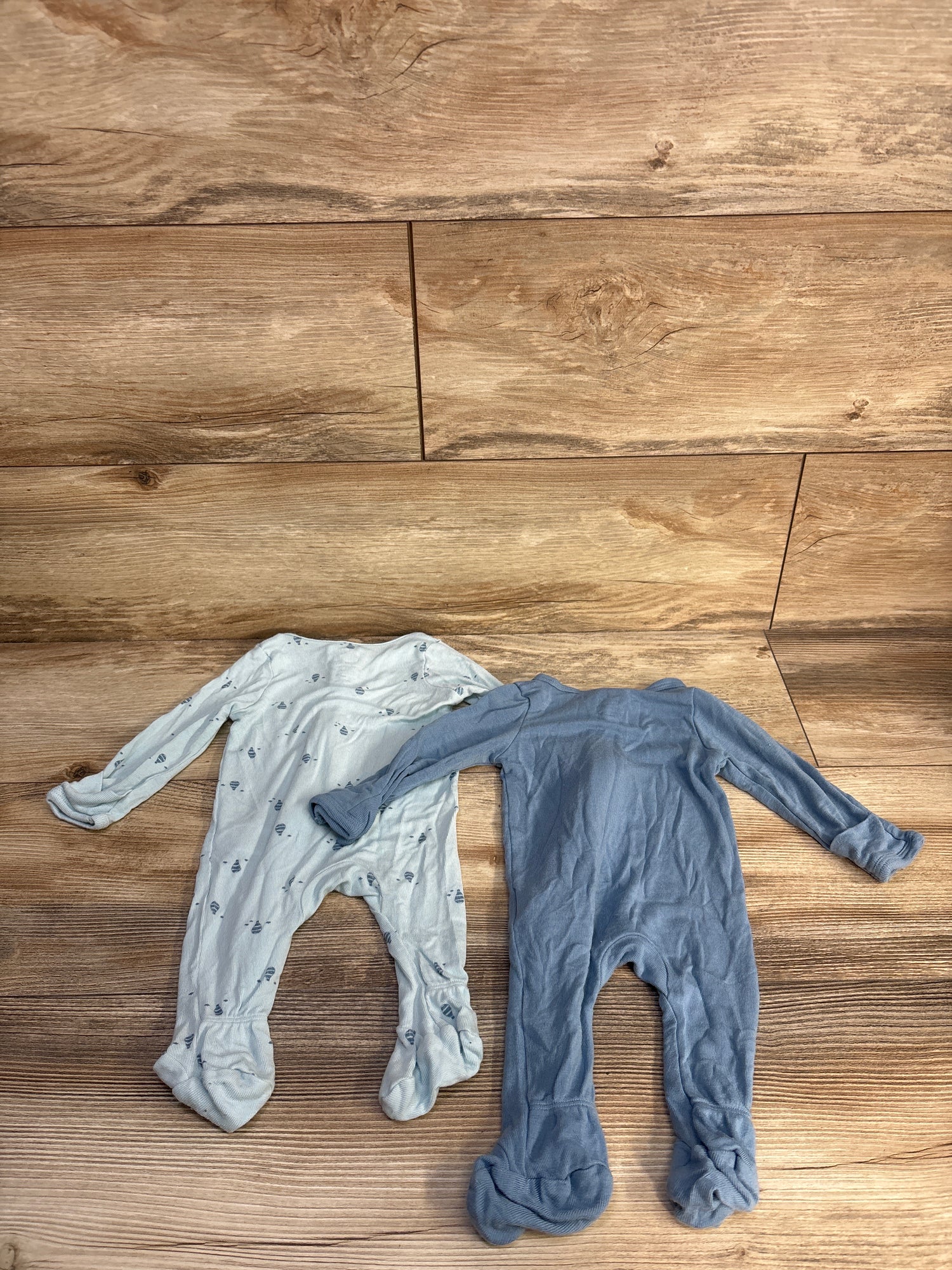 Cloud Island 2pk Soft Modal Sleepers Blue sz Newborn