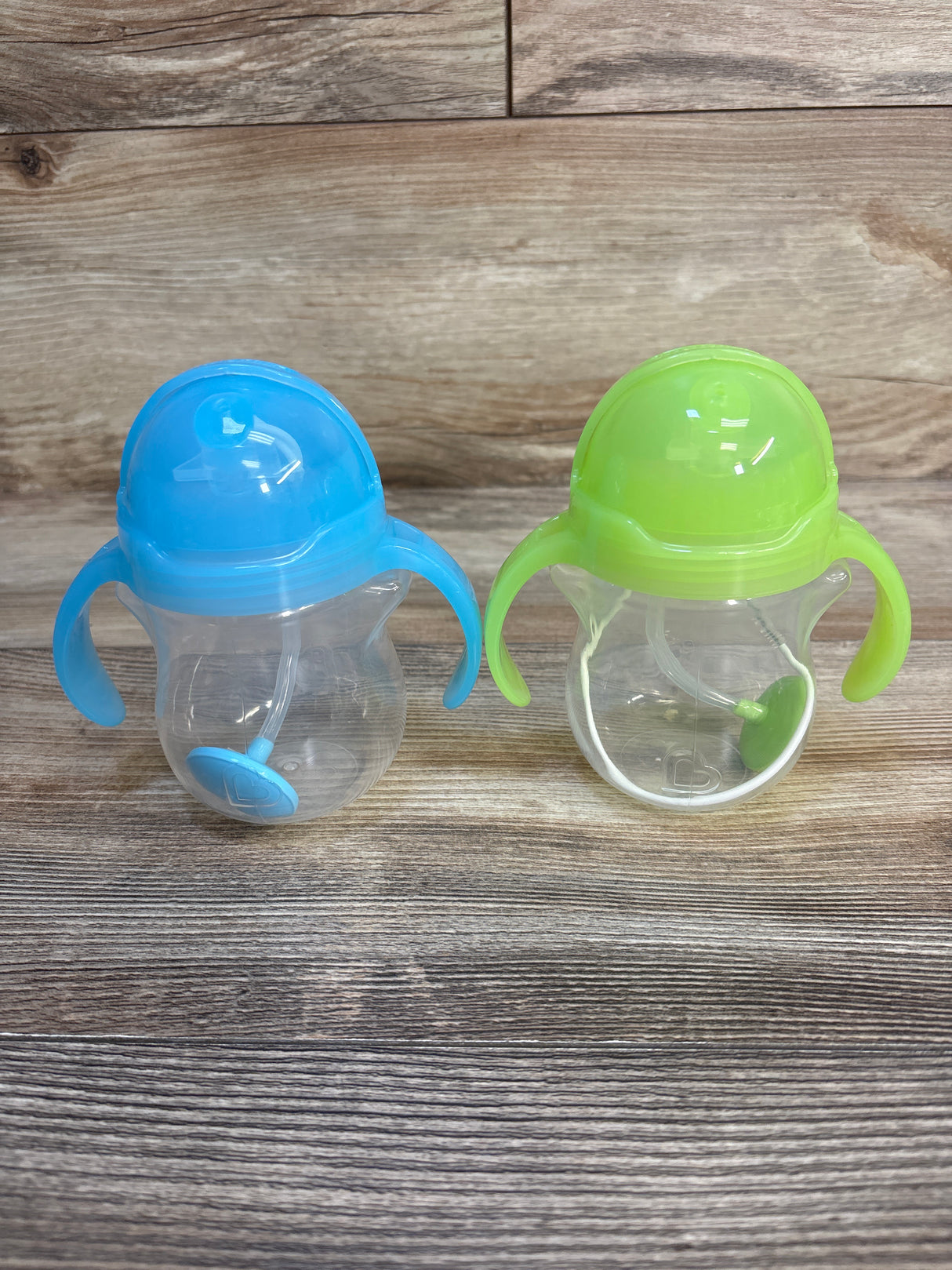 Munchkin Any Angle Weighted Straw Cup 2pk Blue/Green 7oz
