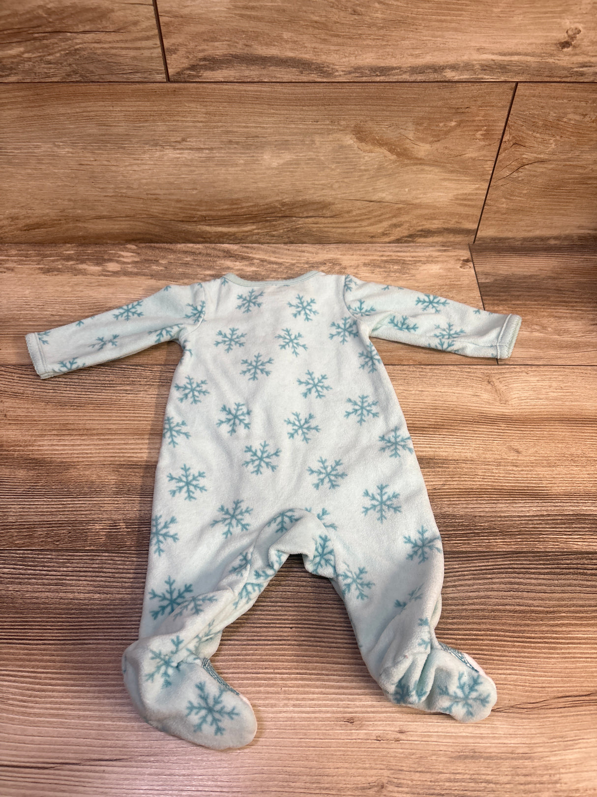Just One You Snowflake Blanket Sleeper Blue sz Newborn