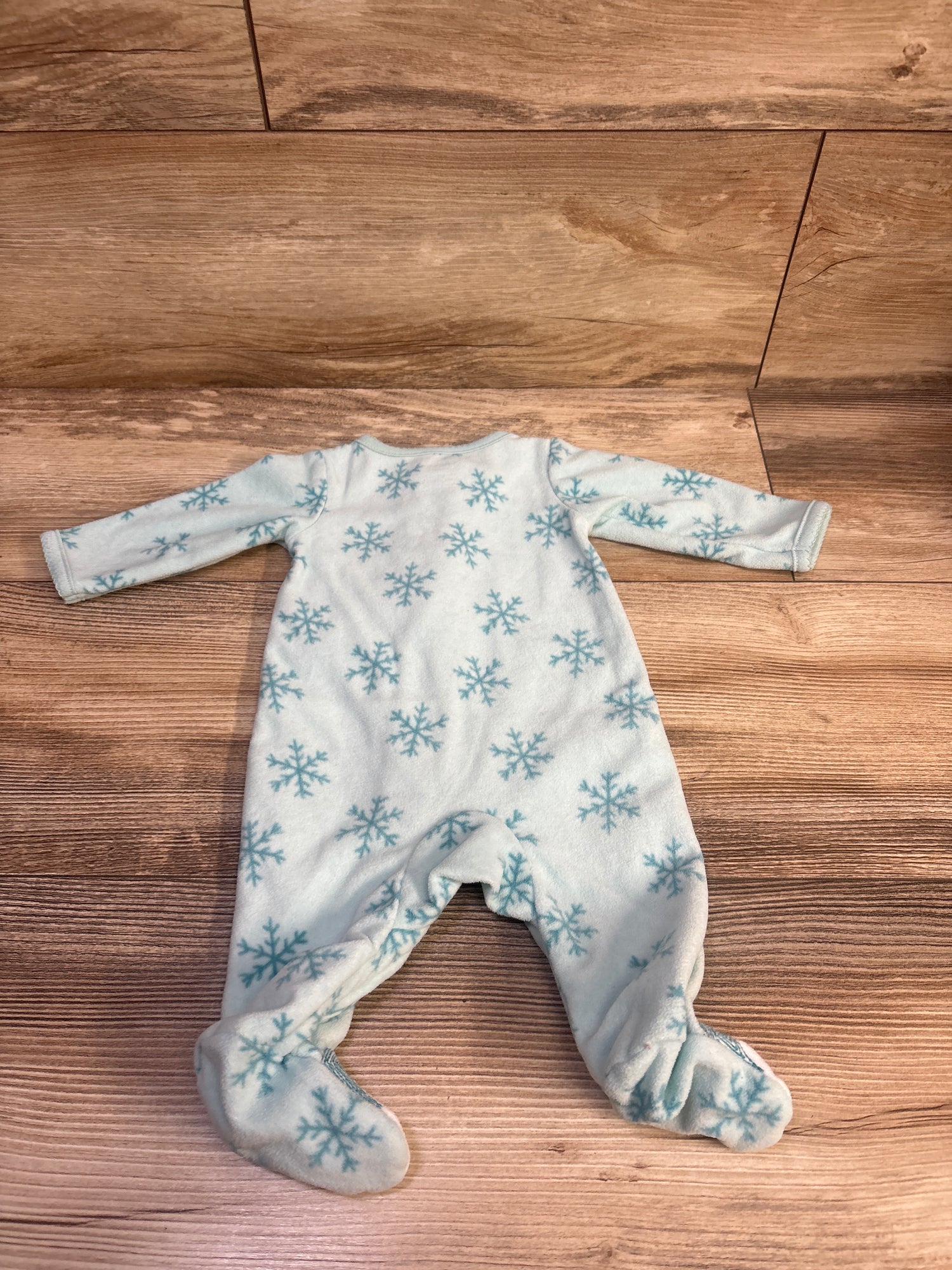 Just One You Snowflake Blanket Sleeper Blue sz Newborn