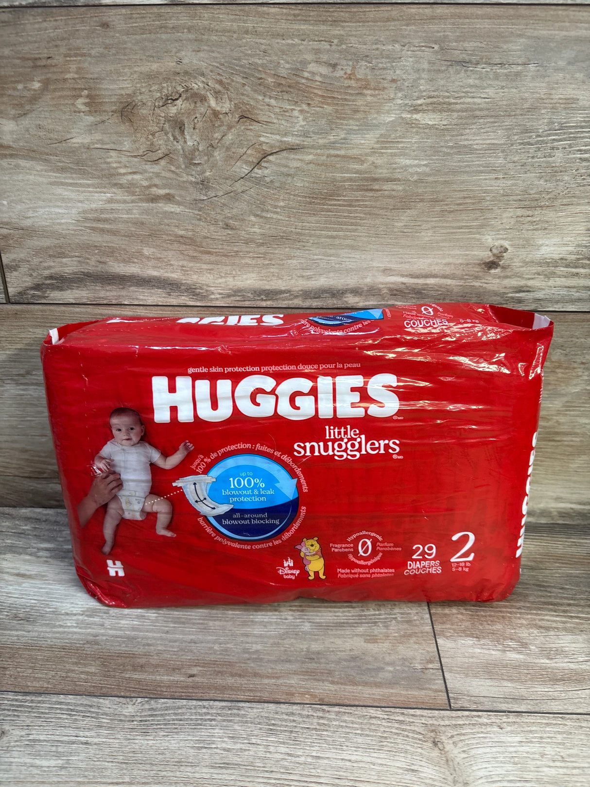 NEW Huggies Little Snugglers Baby Diapers 29ct. Size 2