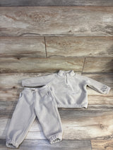 Zara 2pc Polar Fleece Matching Set Tan sz 18m