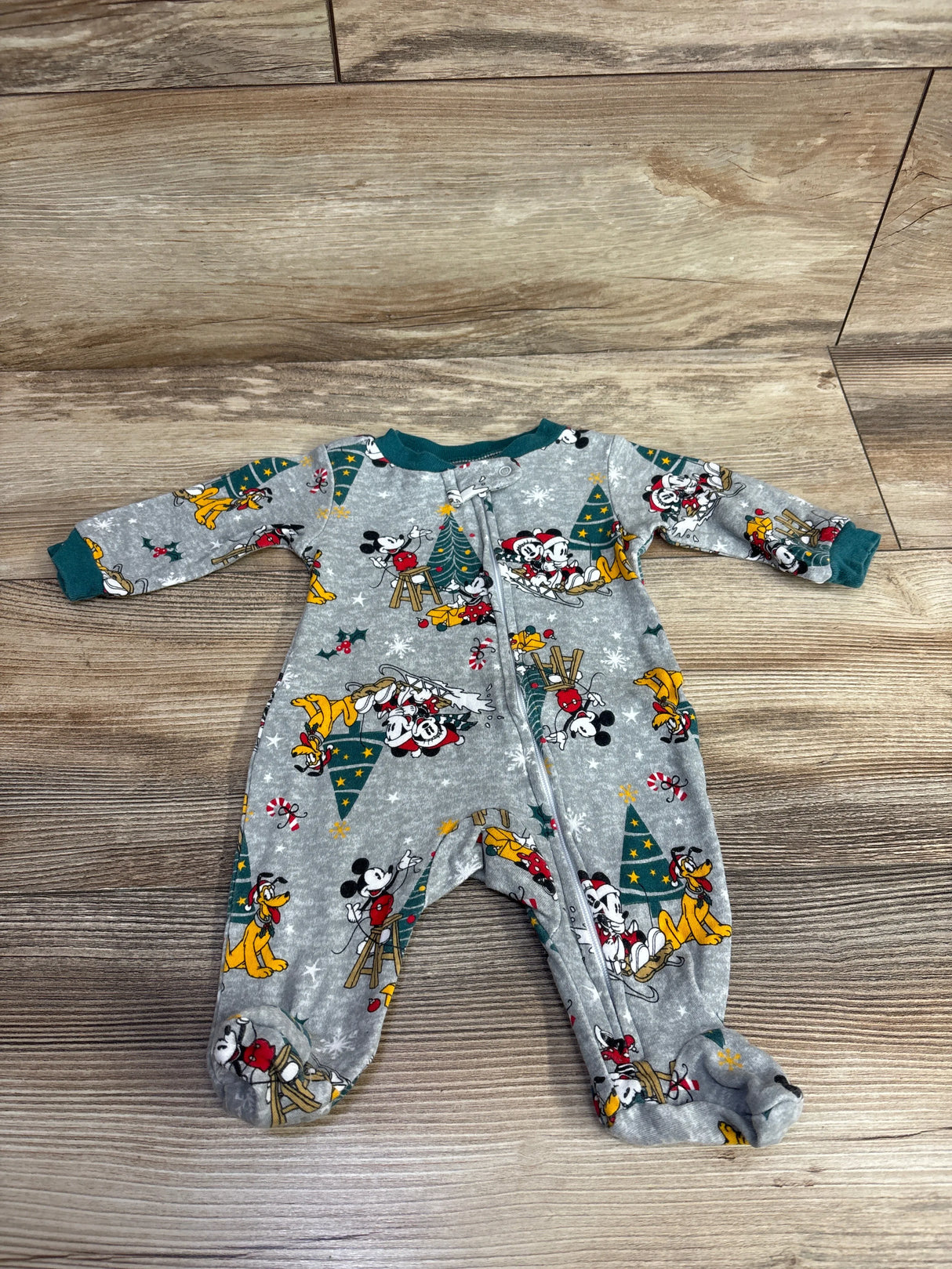 Disney Mickey Mouse Sleeper Grey sz Newborn