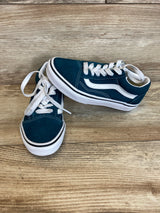 Vans Old Skool Color Theory Deep Teal Shoes sz 13.5c