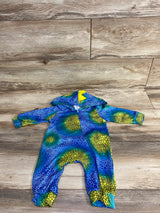 Multicolored Hooded Coverall Blue sz 6-9m