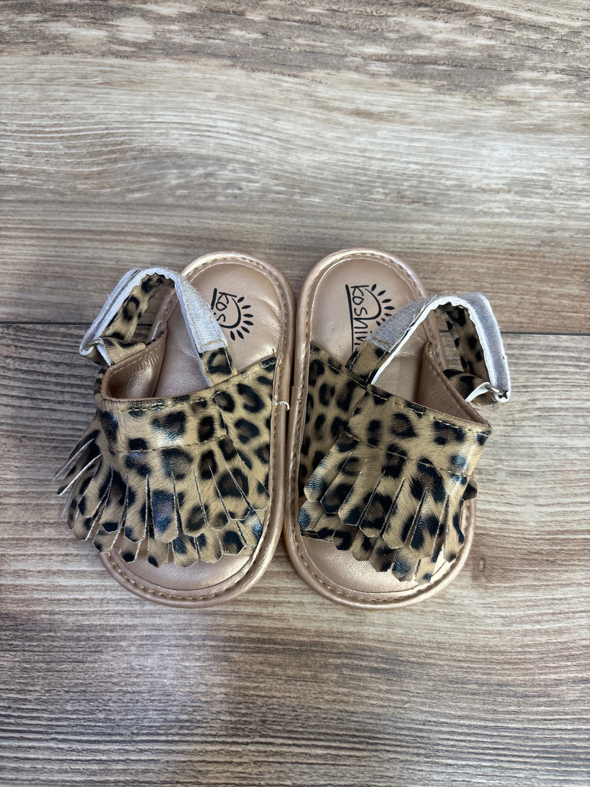 Koshine Tassel Leopard Print Sandals sz 4c - Me n Mommy To Be