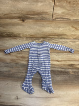 Just One You Striped PurelySoft Sleeper Blue sz Newborn