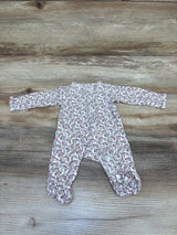 Child Of Mine Floral Sleeper White sz Preemie