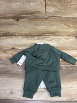 NEW Carter's 3pc Waffle Knit Jacket, Bodysuit, & Pants Set Green sz 3m