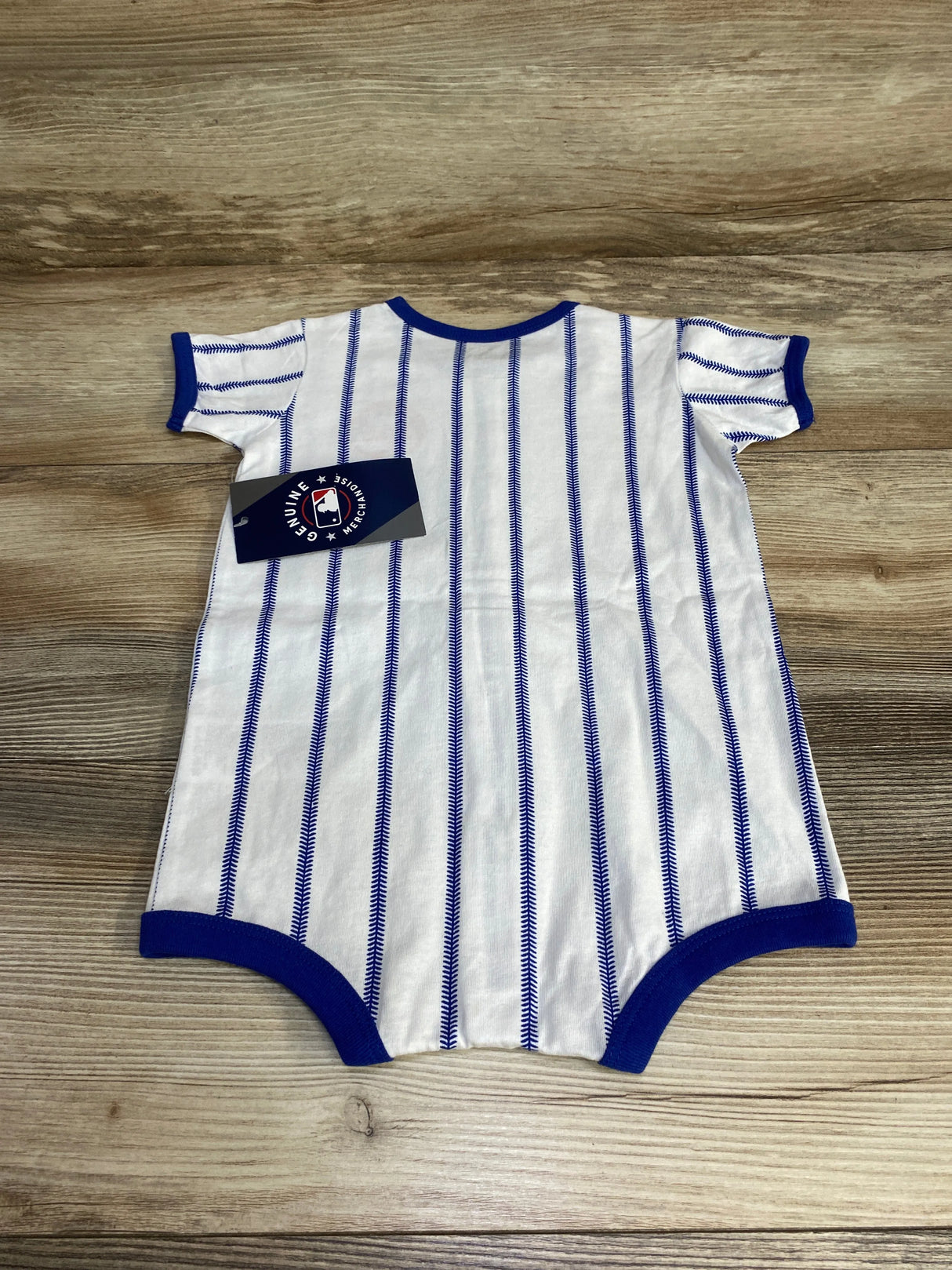 NEW MLB New York Mets Pinstripe Power Hitter Romper sz 18m