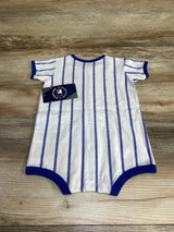 NEW MLB New York Mets Pinstripe Power Hitter Romper sz 18m