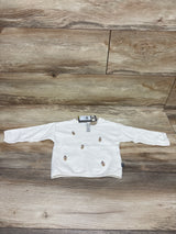 NEW Modern Moments Embroidered Acorn Shirt Ivory sz 6-9m