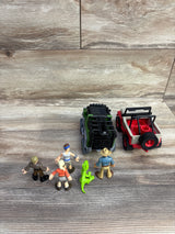 Fisher Price Imaginext Jurassic World Vehicles & Figures 7pc Set
