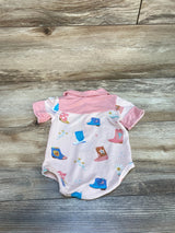 Angel Dear Cowboy Boots Yoke Bodysuit sz 0-3m