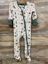 Tullabee Festive Pups Sleeper White sz 6-9m