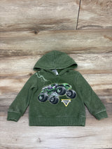 Monster Jam Pullover Hoodie Green sz 18m