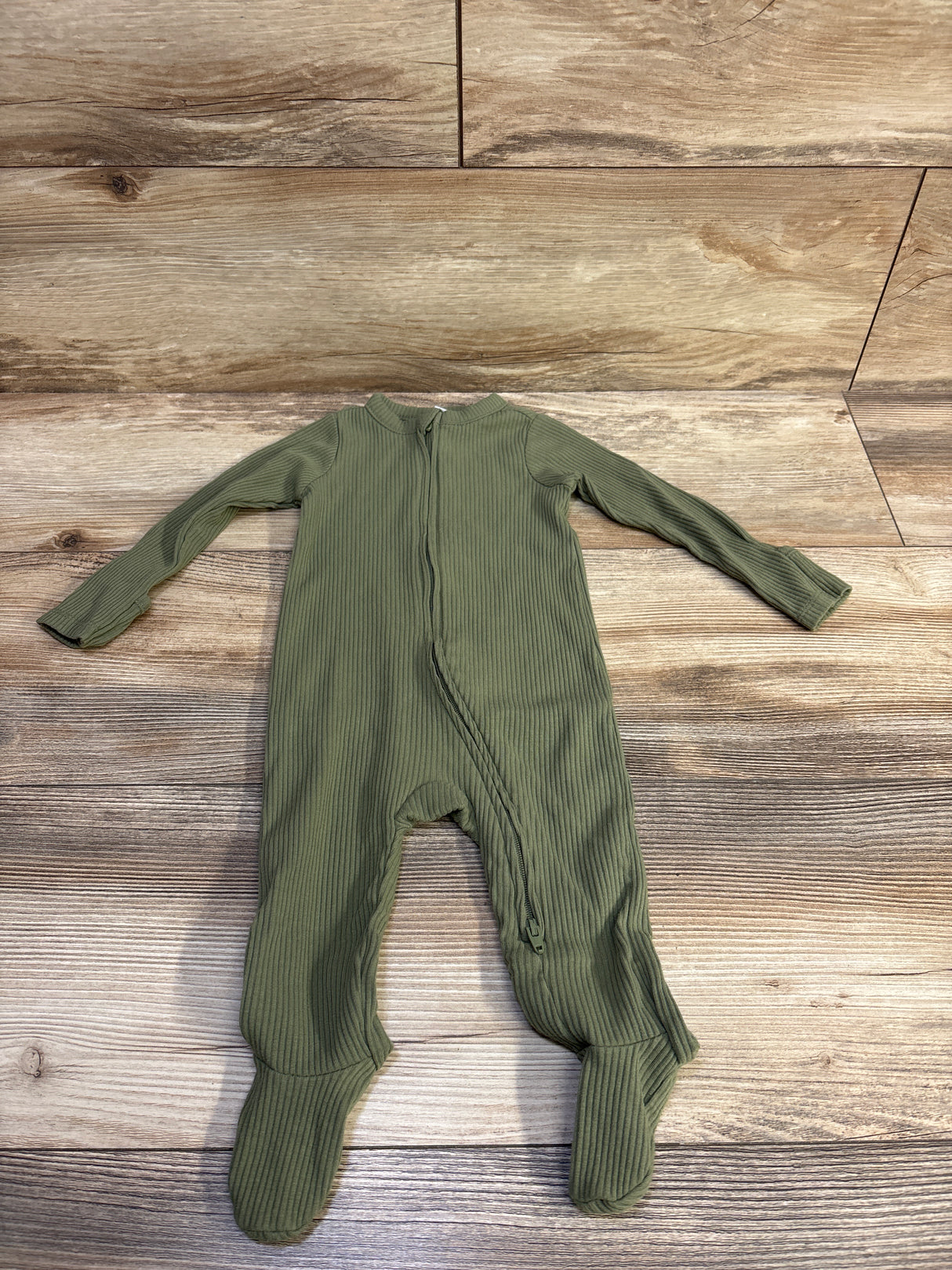 Old Navy Ribbed Sleeper Sage sz 6-9m