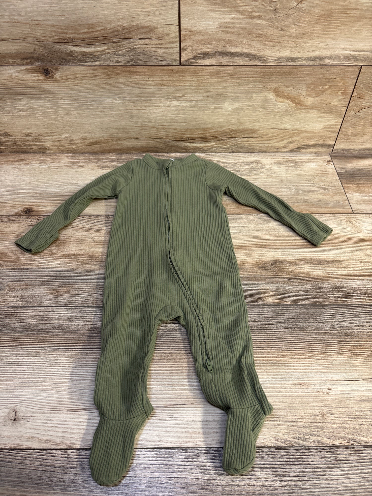 Old Navy Ribbed Sleeper Sage sz 6-9m