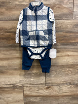 NEW Kyle + Deena 3pc Vest Set White sz 6-9m