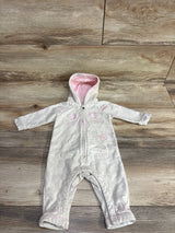 Little Marc Jacobs Hooded Coverall w/ Embroidered Kitty Grey sz 3m