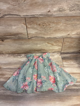 Baby Starters Floral Bodysuit Tulle Dress Green sz 6m
