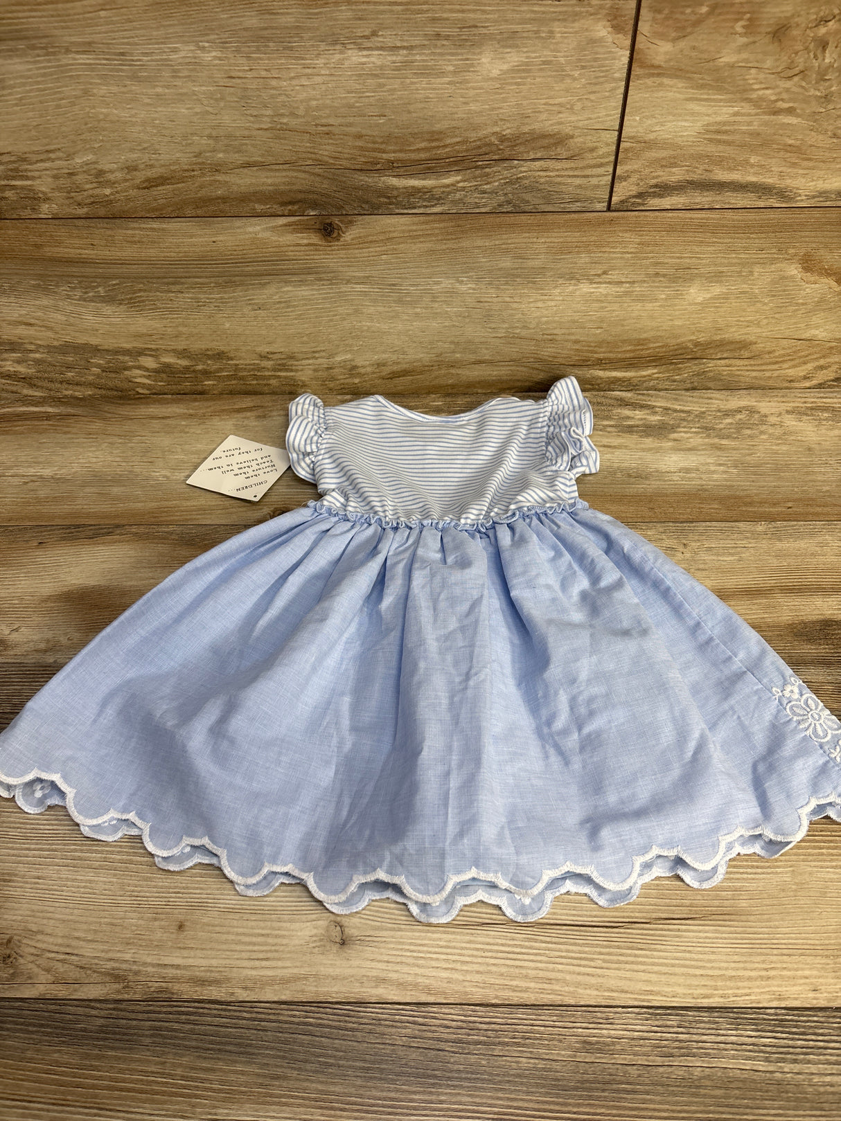 NEW Blueberi Boulevard Striped Dress Blue sz 24m