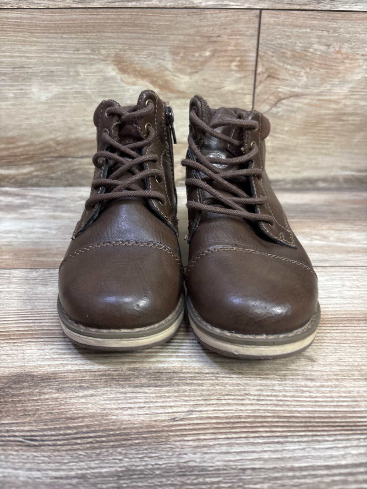 Sonoma Goods for Life Joshua Lace-Up Boots Brown sz 12c