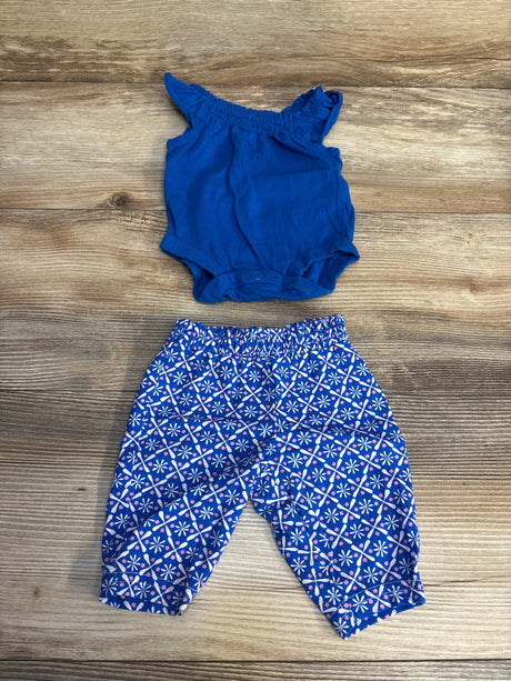 Carter's 2pc Bodysuit & Pants Blue sz Newborn - Me n Mommy To Be
