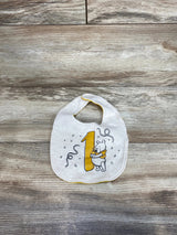 Winnie The Pooh First Birthday Bib Beige 12-18m