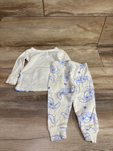 Disney Stitch 2pc Pajama Set White sz 18m