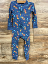 Old Navy Rocketship Sleeper Blue sz 3T