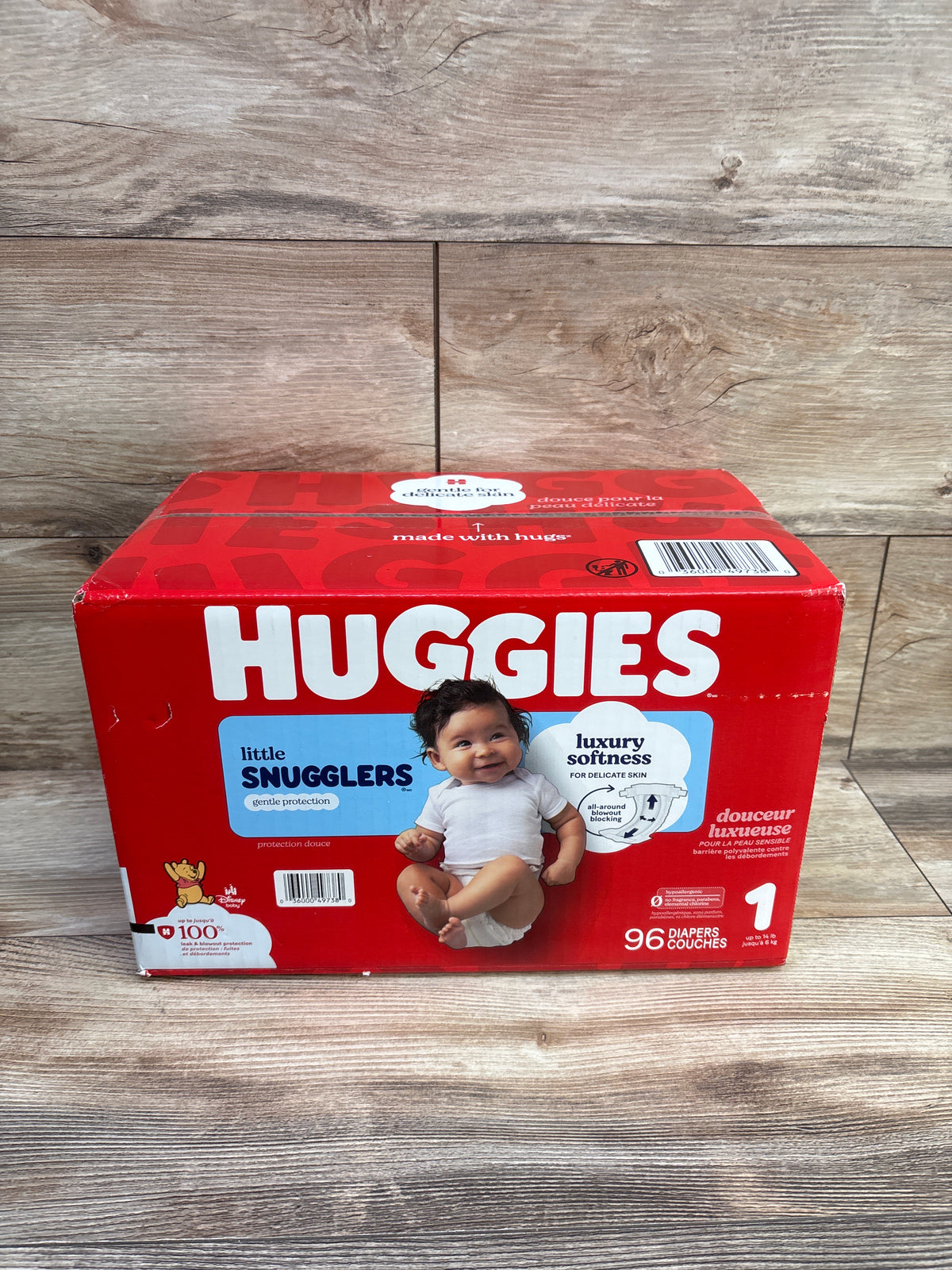NEW Huggies Little Snugglers Diapers Size 1 96ct.