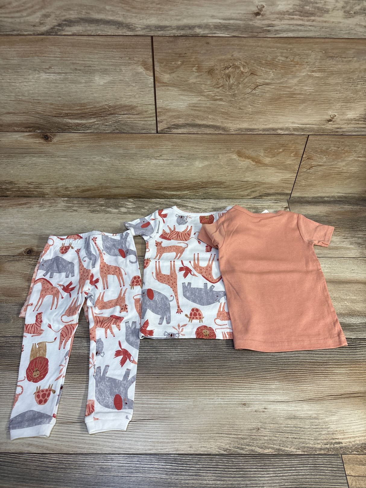NEW Just One You 4pc Animal Pajama Set White sz 12m