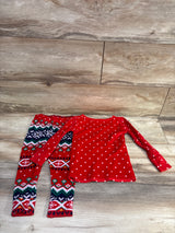 Cat & Jack 2pc Fair Isle Pajama Set Red sz 2T