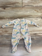 Old Navy Dinosaur Sleeper Beige sz 0-3m