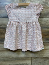 Just Lizzy Lace Short Sleeve Dress Pink sz 18m