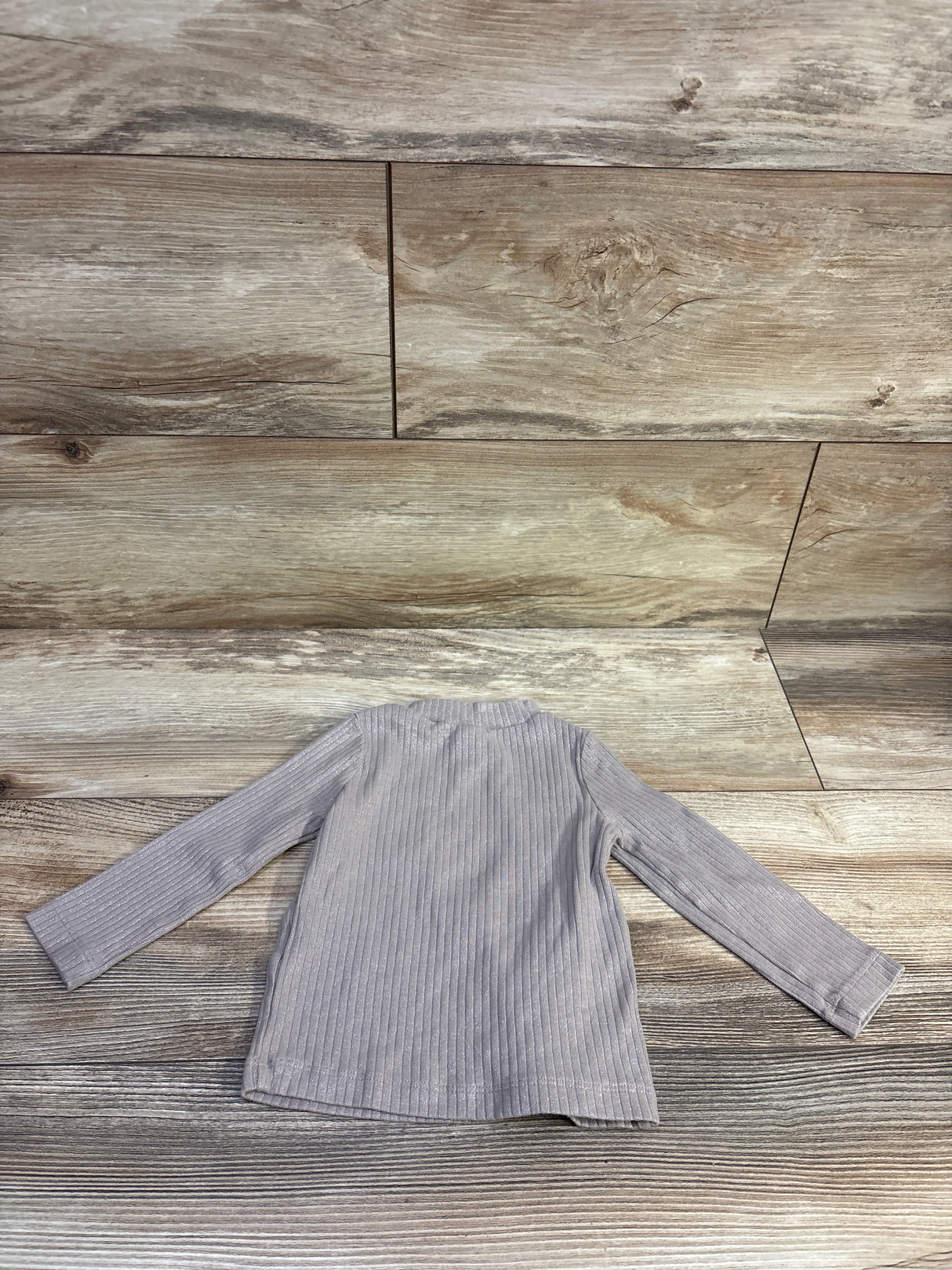 Oshkosh Long Sleeve Ribbed Metallic Shirt Tan sz 12m