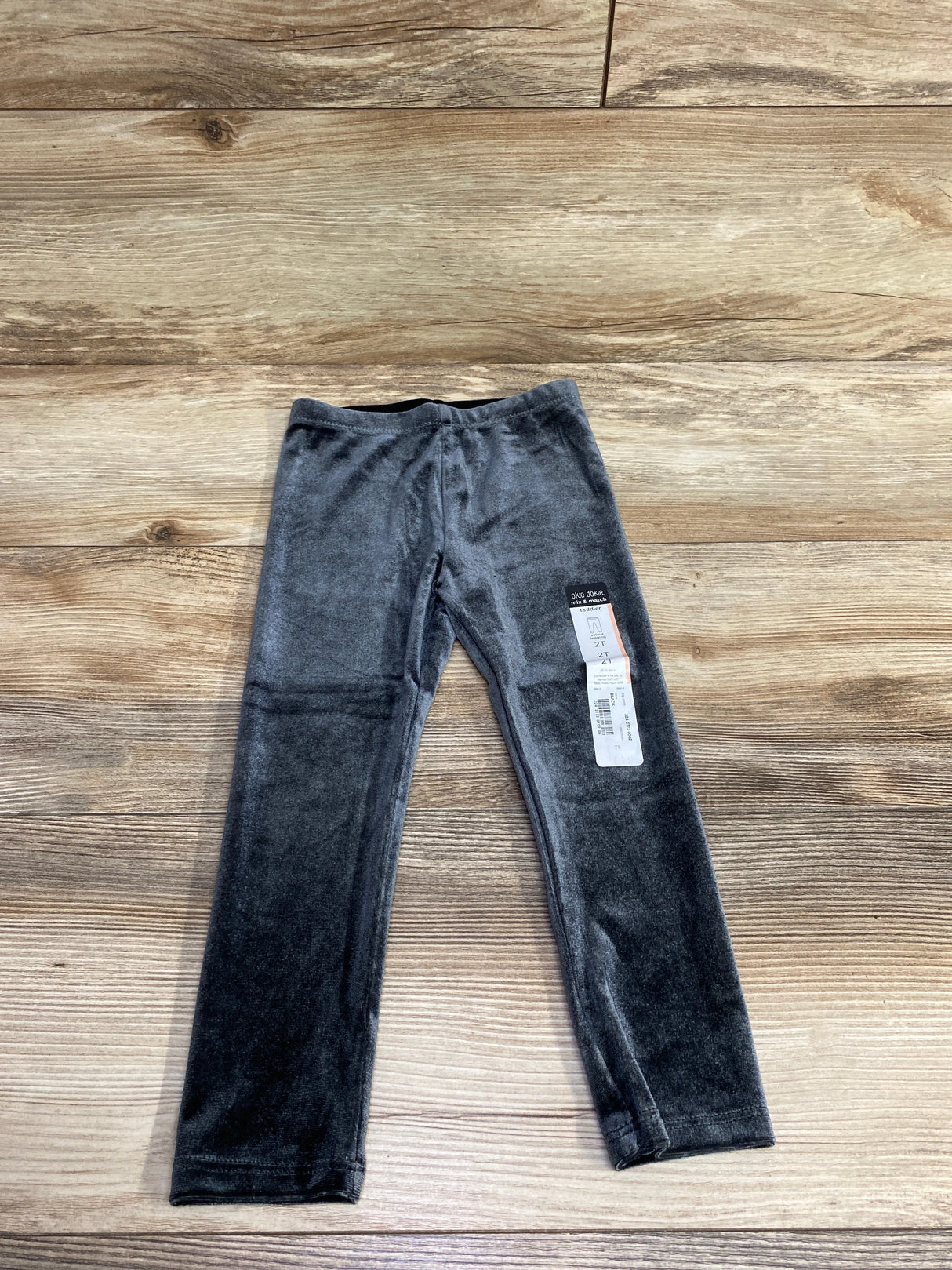 NEW Okie Dokie Velour Black Leggings sz 2T