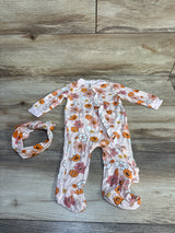 Milkberry 2pc Halloween Ruffle Hootie & Headband Set Pink sz 0-3m