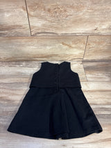 Janie & Jack Sleeveless Pleated Dress Black sz 18-24m