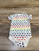 Primary Heart Print Bodysuit White sz 9-12m