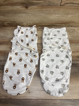 Keababies 2pk Animal Swaddle Wraps White sz 0-3m